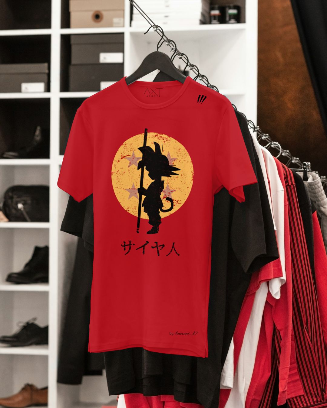Camiseta de Goku diseñada por humans_d7