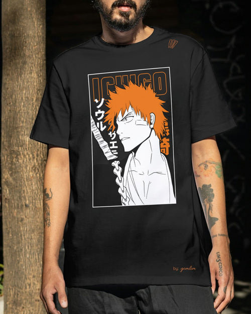 Ichigo Kurosaki T-Shirt – Anime- Design by gomlim