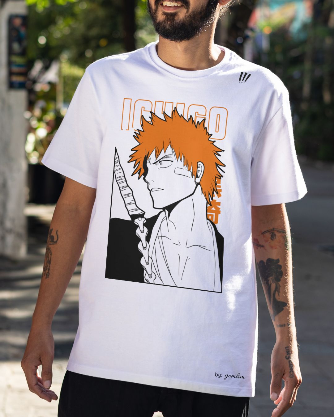Ichigo Kurosaki T-Shirt – Anime- Design by gomlim
